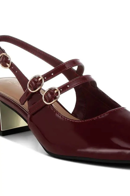 Cananga Block Heel Slingback Sandals - Shoes