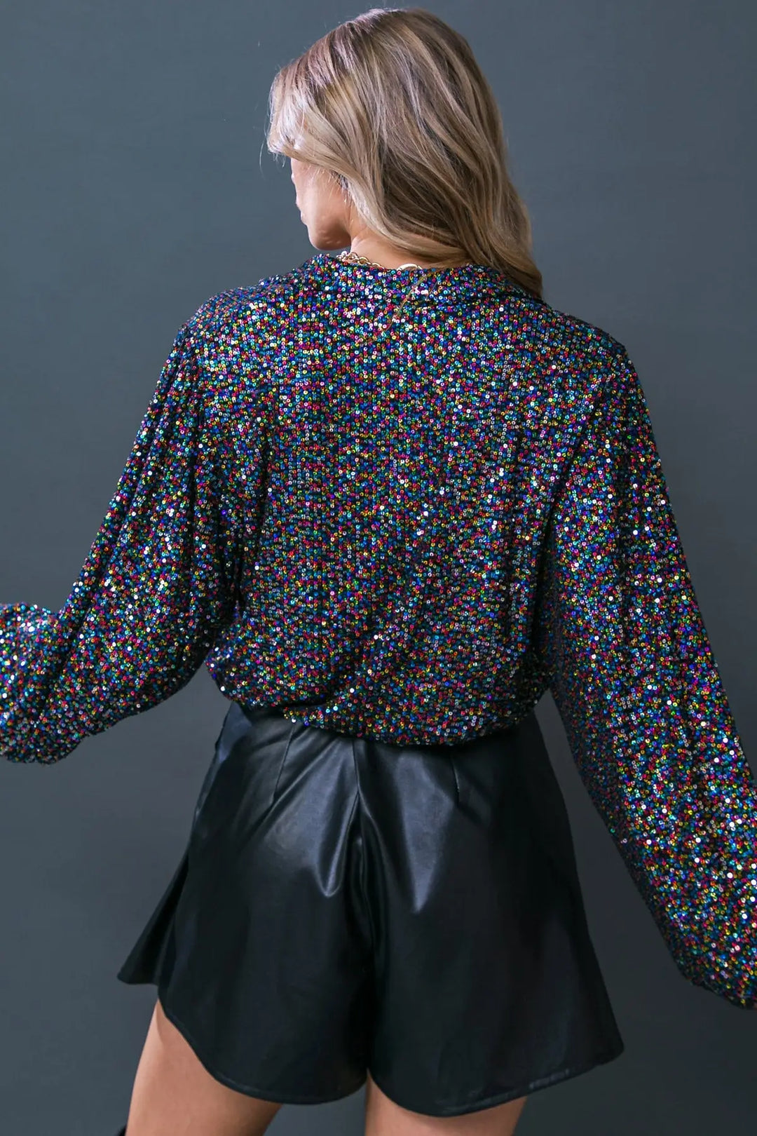 FREEDOM CALLS SEQUIN TOP - TOPS