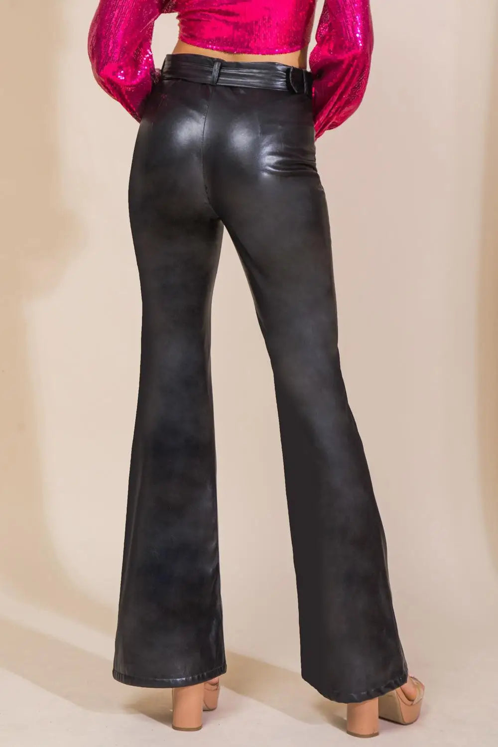 HOPE YOU KNOW FAUX LEATHER PANTS - PANTS