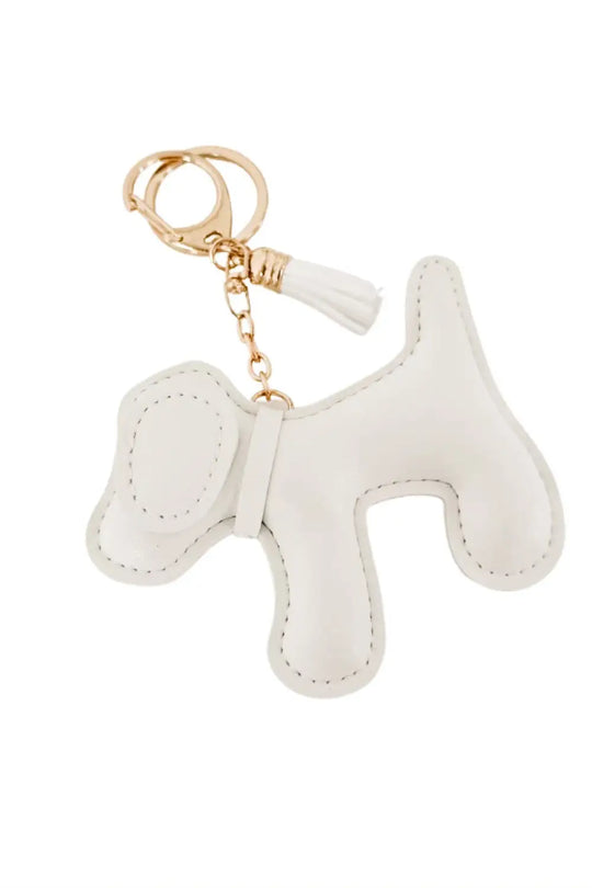 Labrador Puppy Bag Charm - White - Bag Accessories