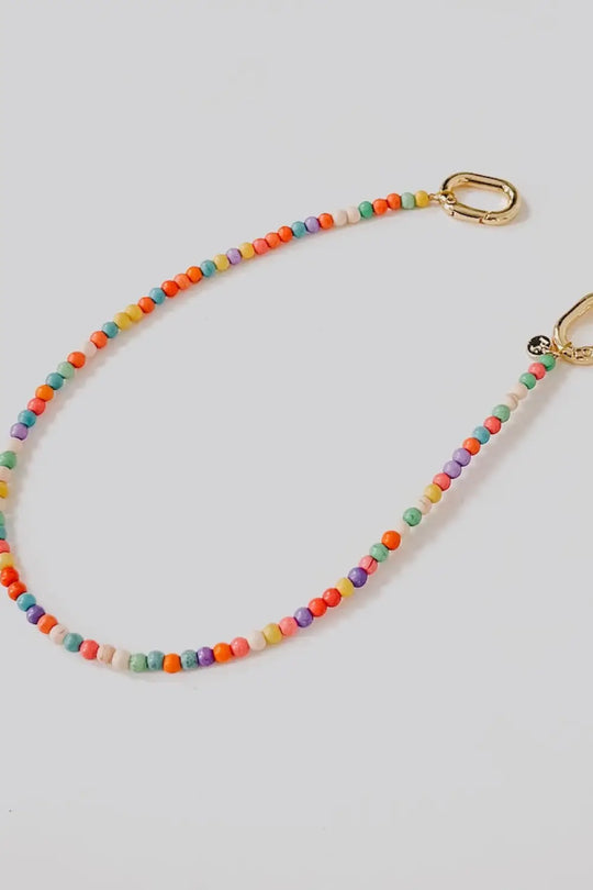 Beaded Bag Charms - Thin Multi-Colored - Charms