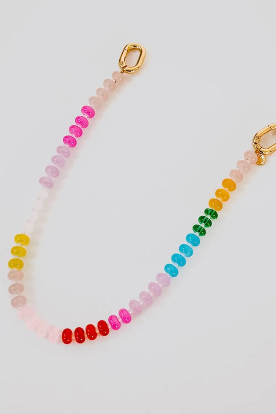 Beaded Bag Charms - Thick Bright Pink/Purple/Yellow/Blue - Charms