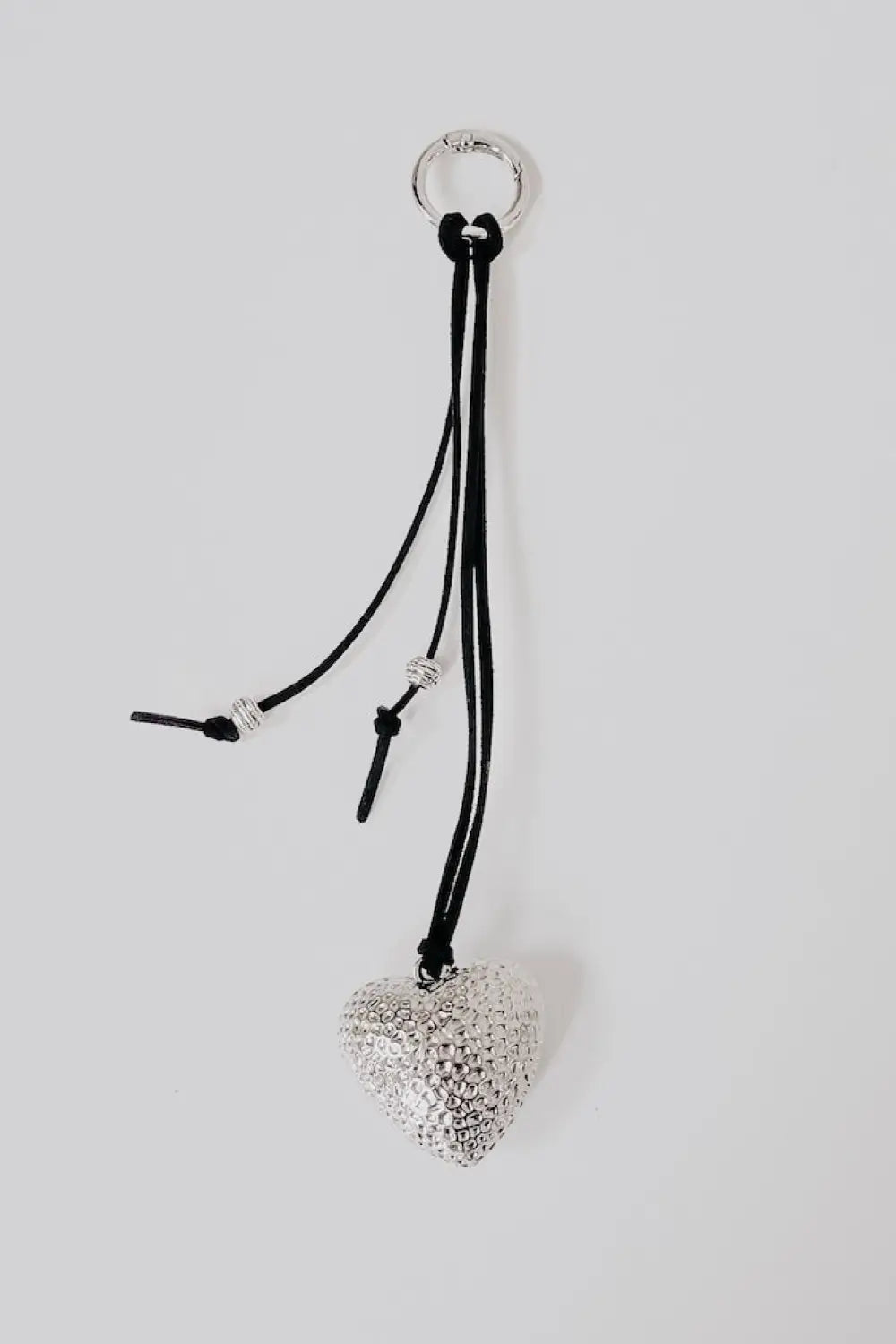 With Love Bag Charms - Silver Heart - Charms