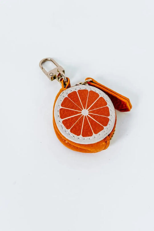 Cutie Fruit Bag Charm - Orange - Charms