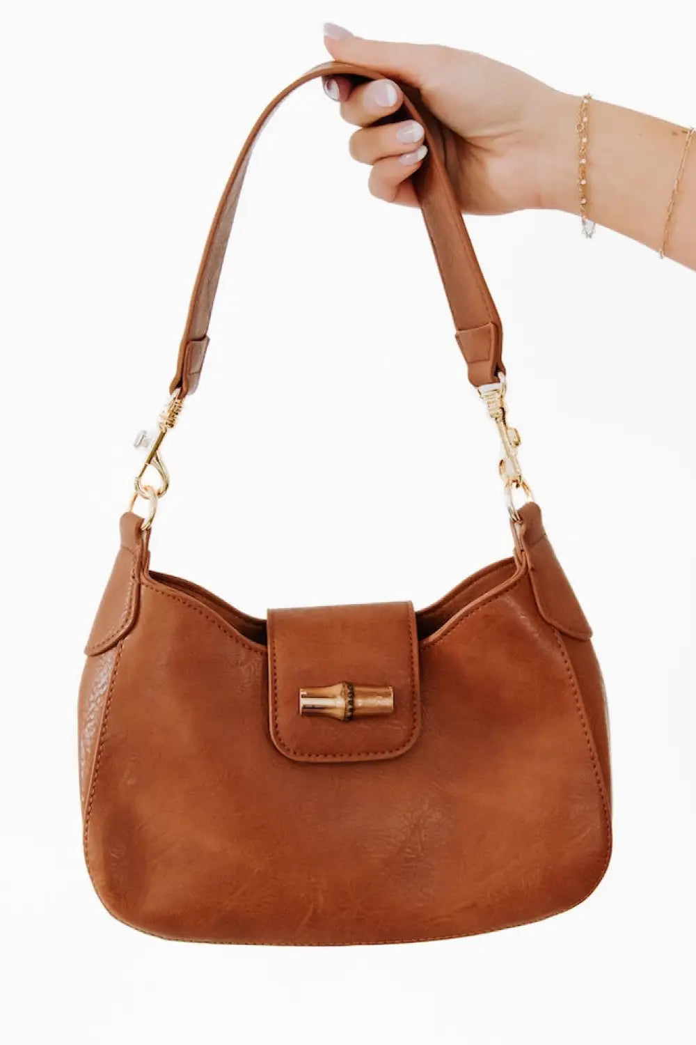 Bamboo Shoulder Bag - Handbags
