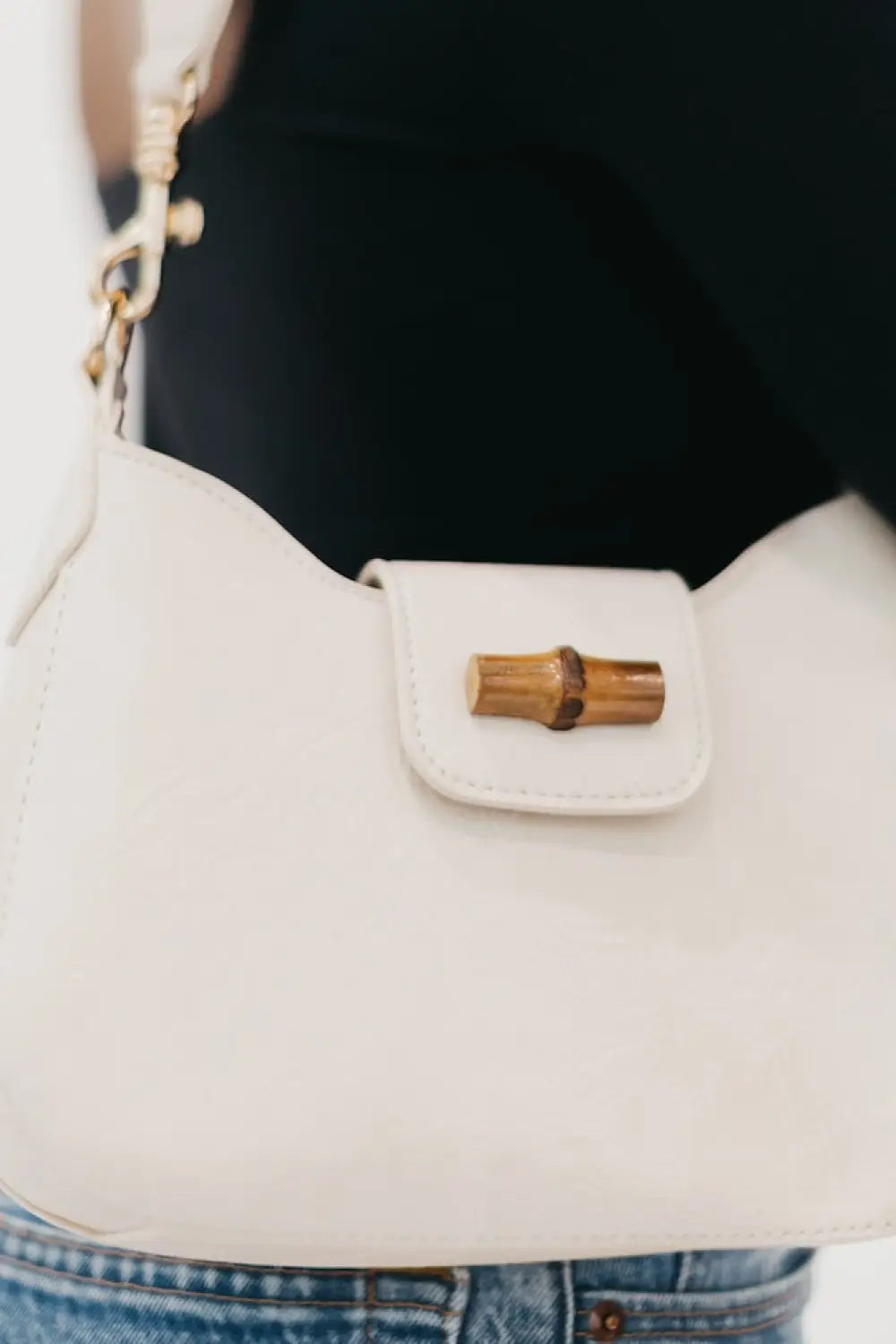 Bamboo Shoulder Bag - Handbags