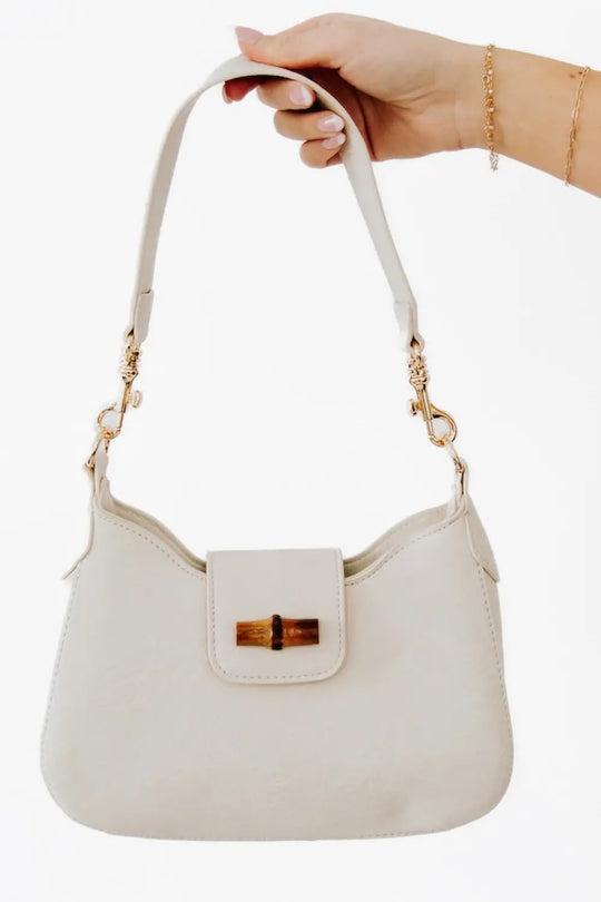 Bamboo Shoulder Bag - Handbags