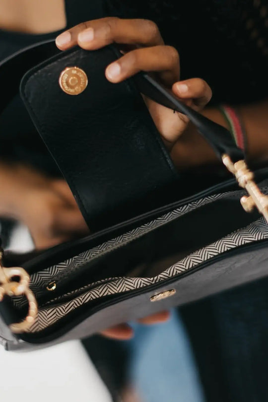 Bamboo Shoulder Bag - Handbags