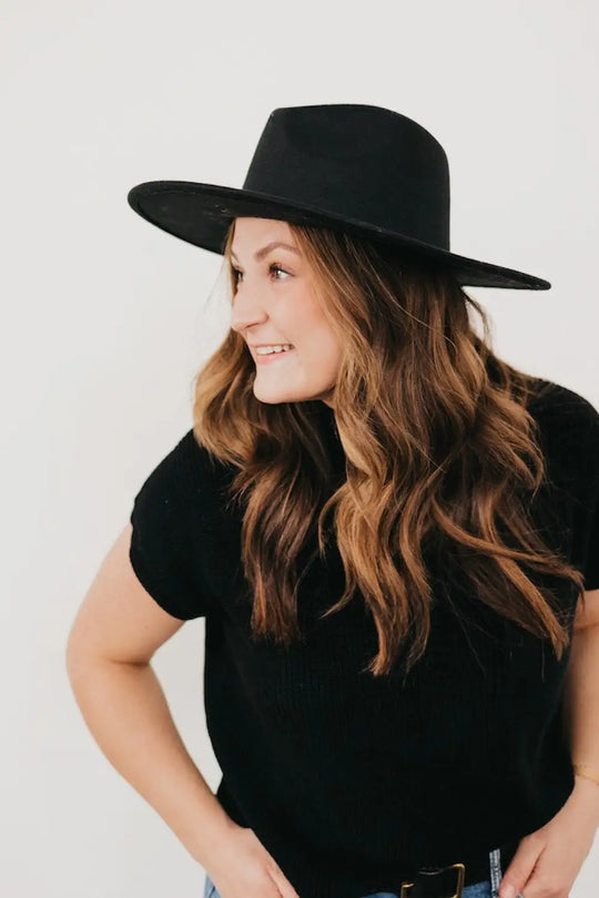 Barcelona Brim Hat - Black - Hat