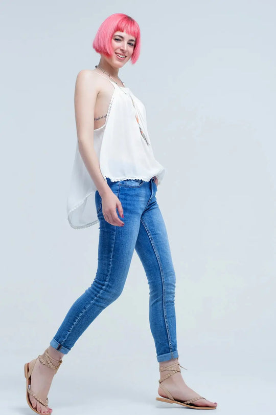 Basic jeans pants with pockets - Jeans