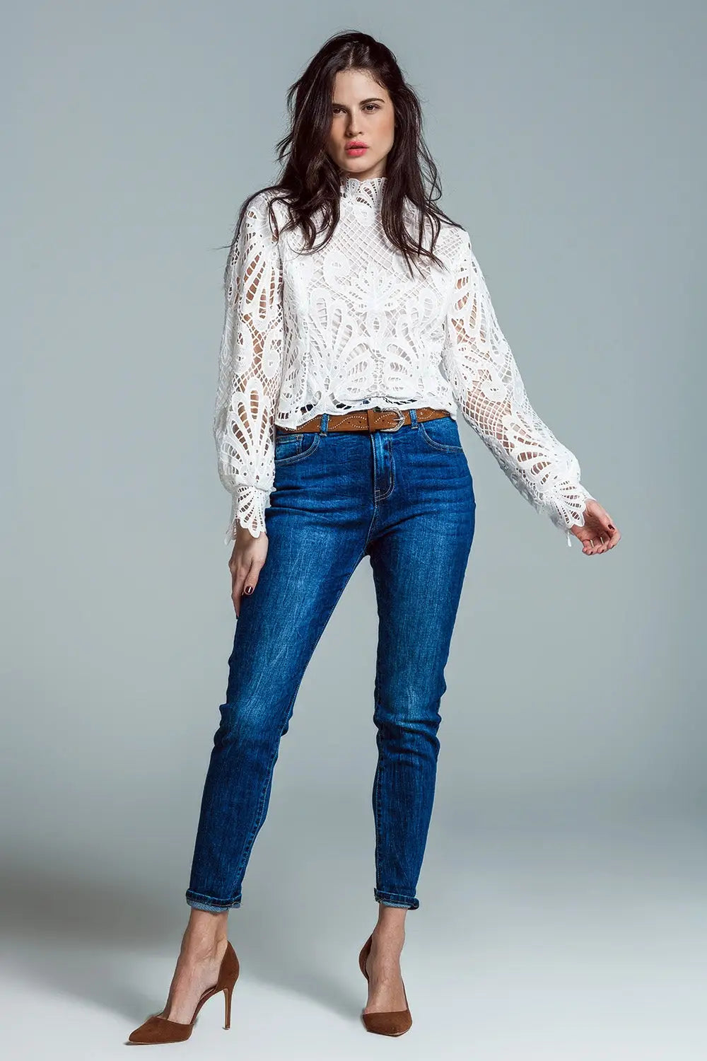 Basic Super Skinny Jeans In Mid Wash - Jeans