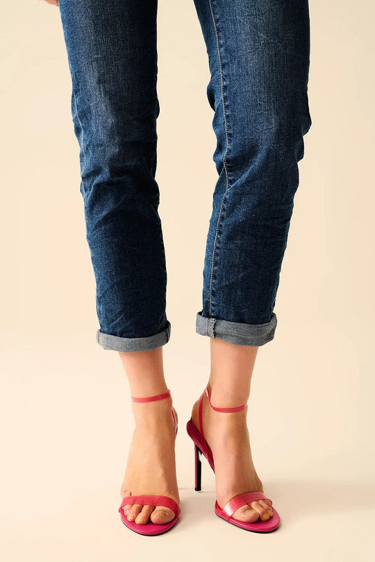 Basic Super Skinny Mid Wash Stretchy Jeans - Jeans