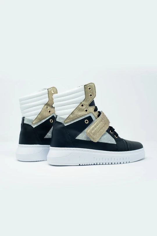 Baskets montantes Doré - Chaussures