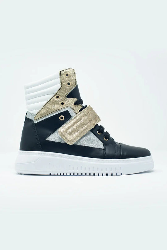 Baskets montantes Doré - Chaussures