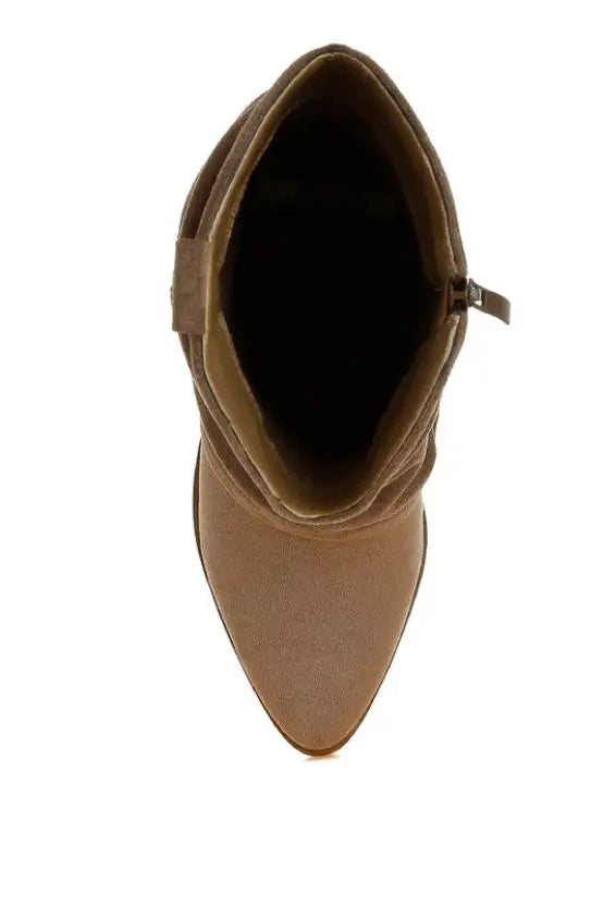 Bronco Slouchy Calf Boots - Shoes