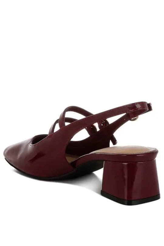 Cananga Block Heel Slingback Sandals - Shoes