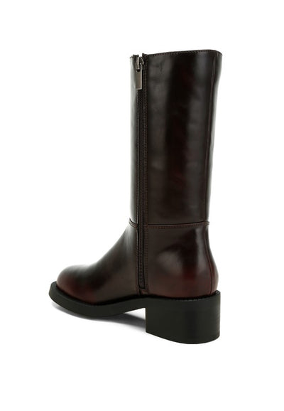 Soora Block Heel Calf Boots *Also in Brown