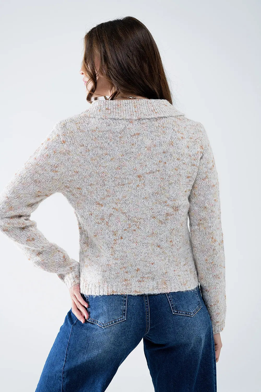 Beige Sweater Cardian - Sweaters