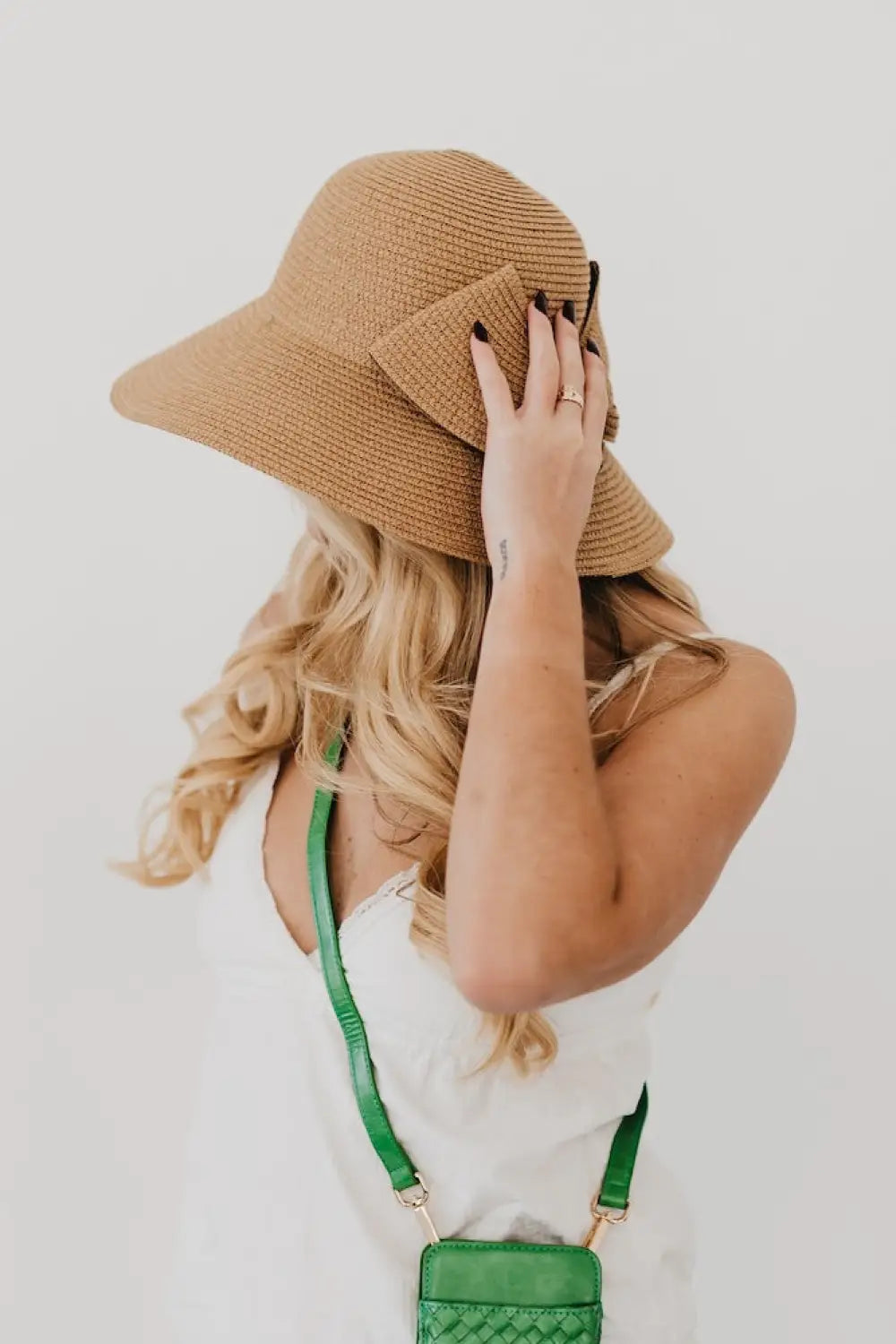 Berlin Bow Straw Sun Hat - Hat