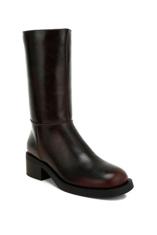 Soora Block Heel Calf Boots *Also in Brown