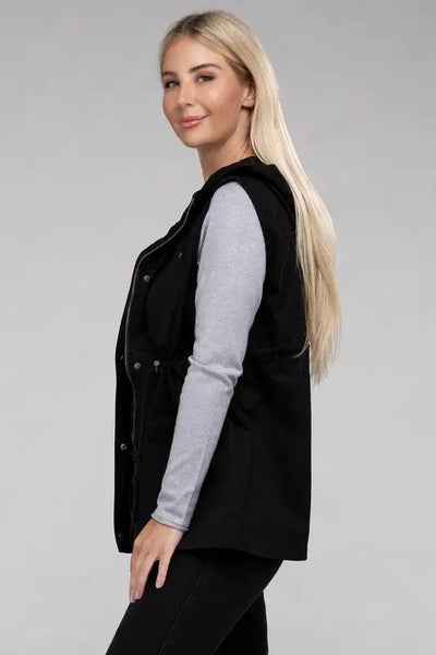 Military Hoodie Vest *More Colors! - OUTERWEAR