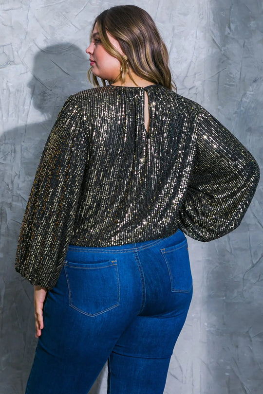 HOPE YOU REMEMBER SEQUIN TOP - TOPS