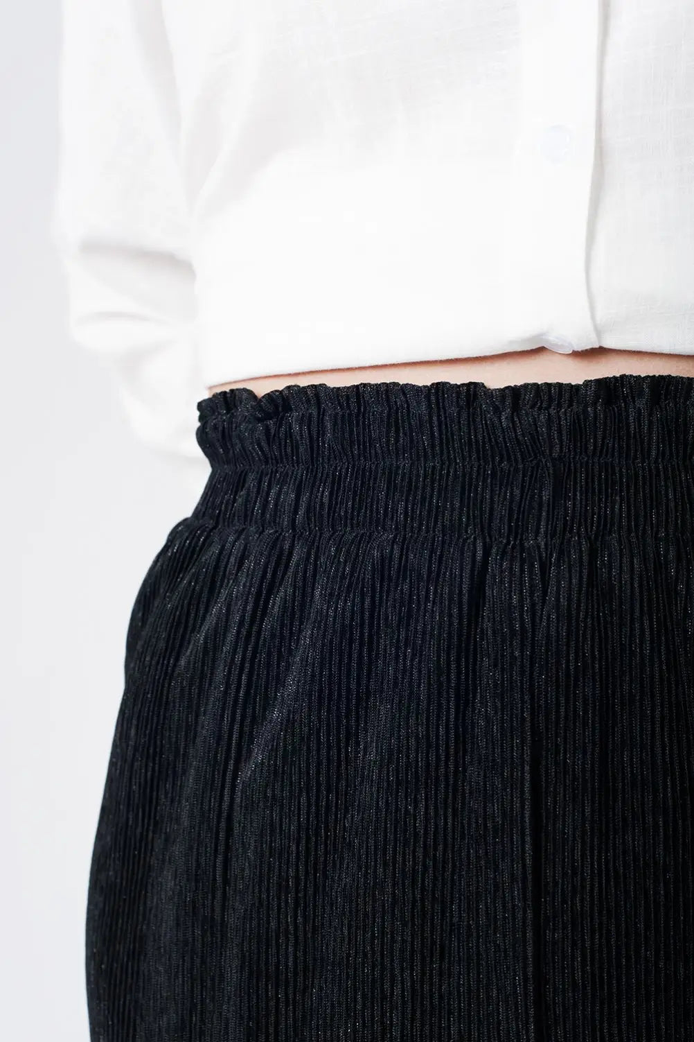 Black cheesecloth pants - Pants