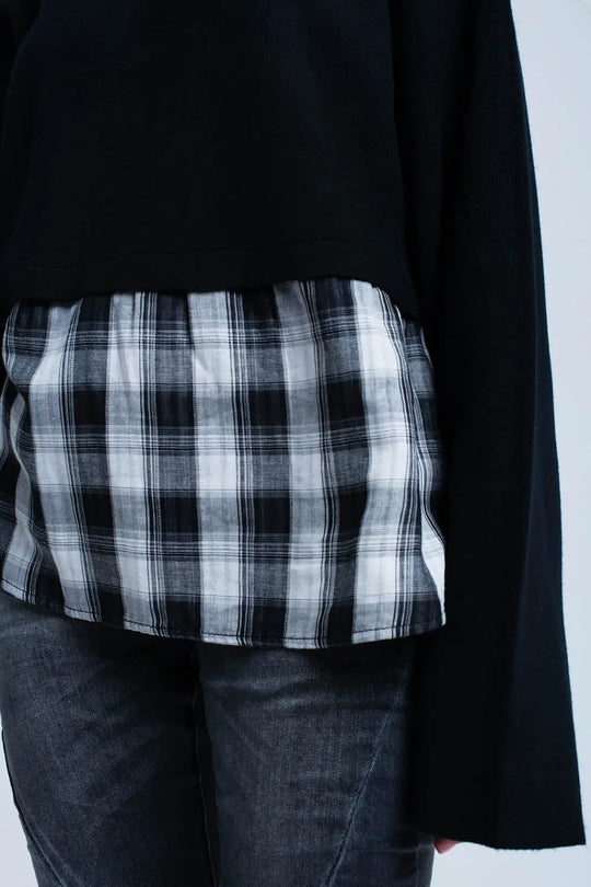 Black layering sweatshirt - Sweaters