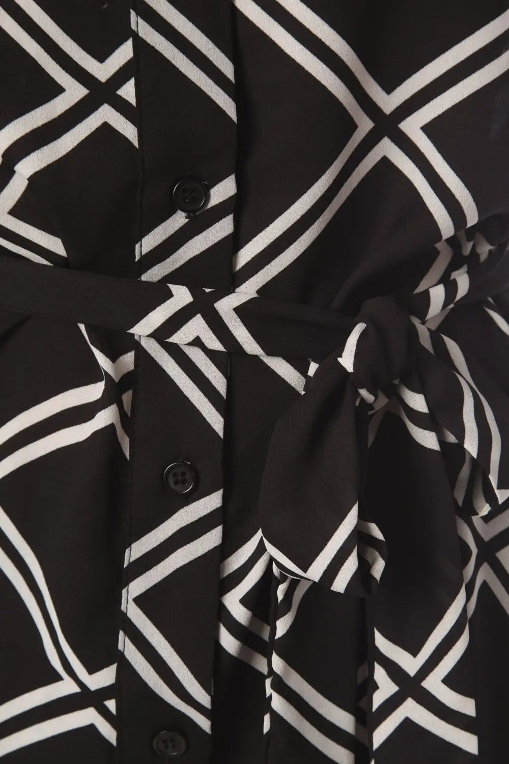 Black longline checked shirt - Shirts