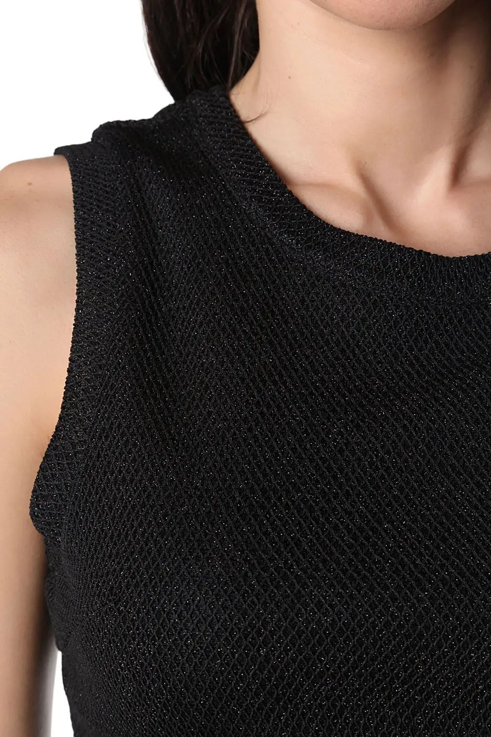 Black skater dress with cut-out back - Dresses