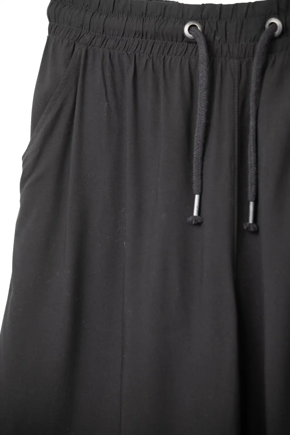 Black wide leg joggers - One Size / Black - Pants