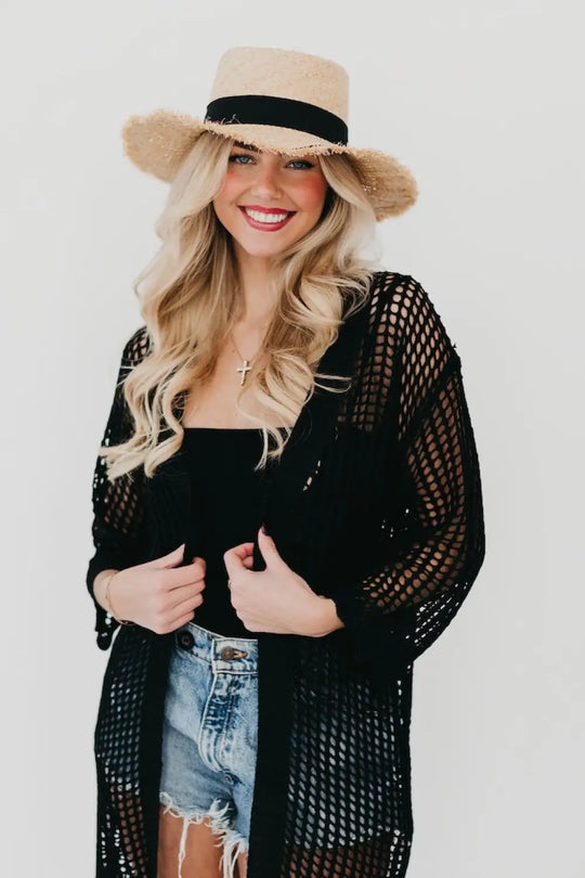 Blaze Bow Fringe Sun Hat - Hat