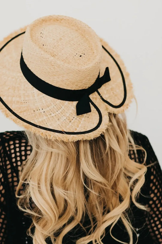 Blaze Bow Fringe Sun Hat - Hat