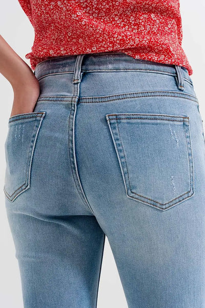 Bleach ripped jeans - Jeans