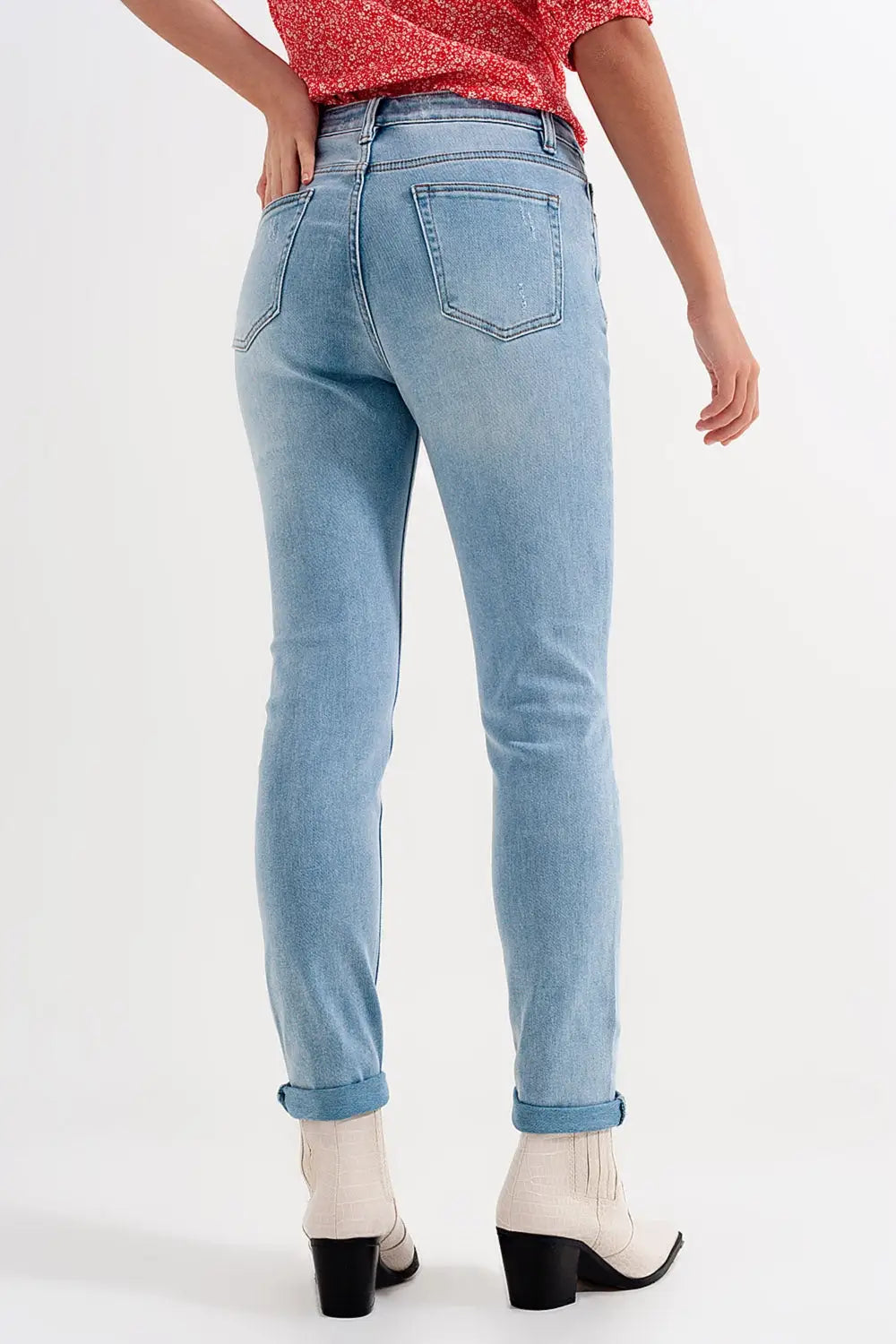 Bleach ripped jeans - Jeans