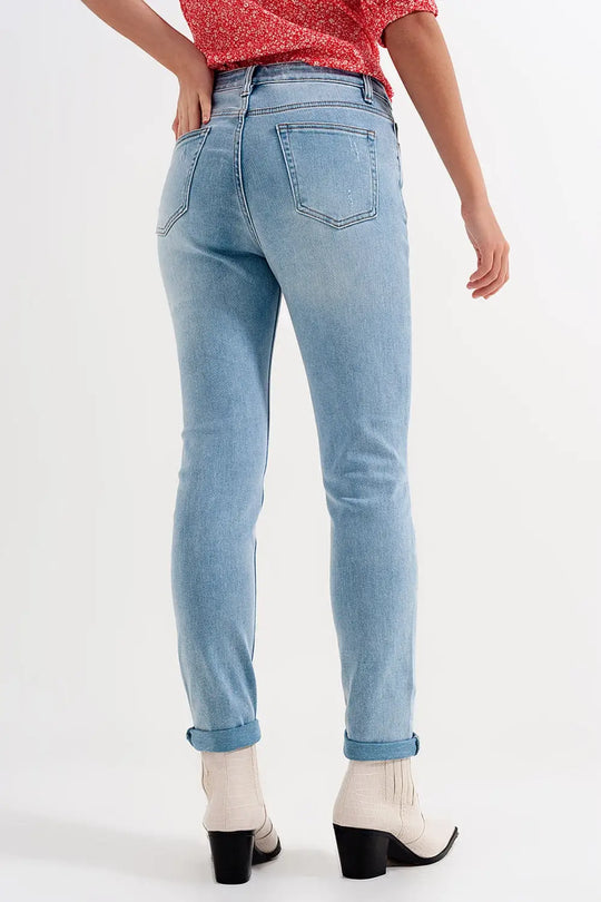 Bleach ripped jeans - Jeans