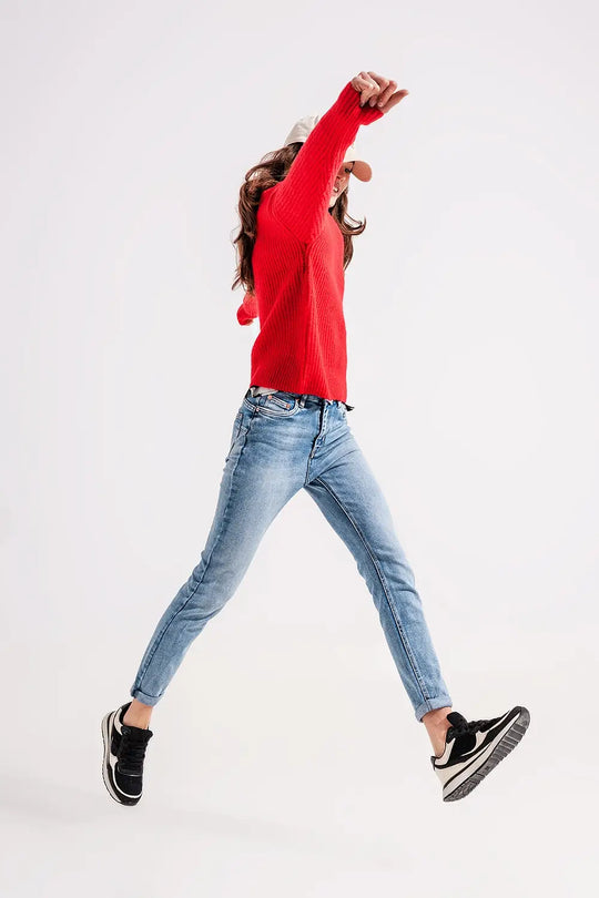 Bleached push up jeans - Jeans