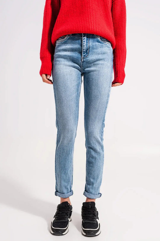 Bleached push up jeans - Jeans