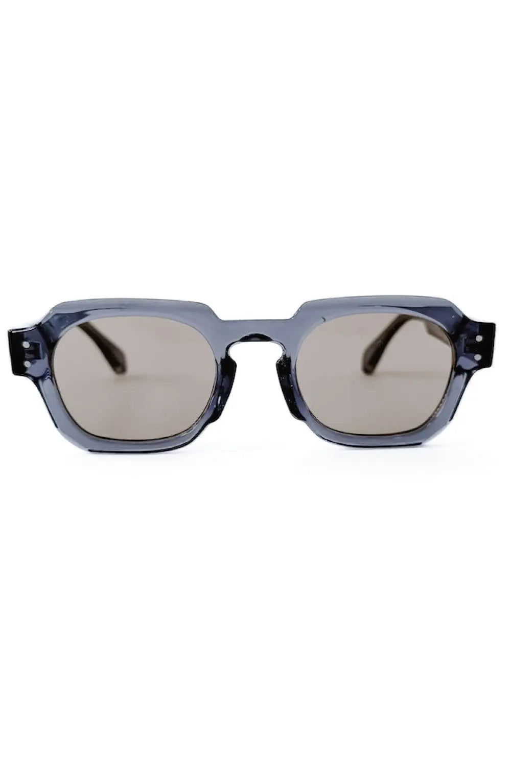 Blocky Square Retro Sunglasses - Slate blue - Sunglasses