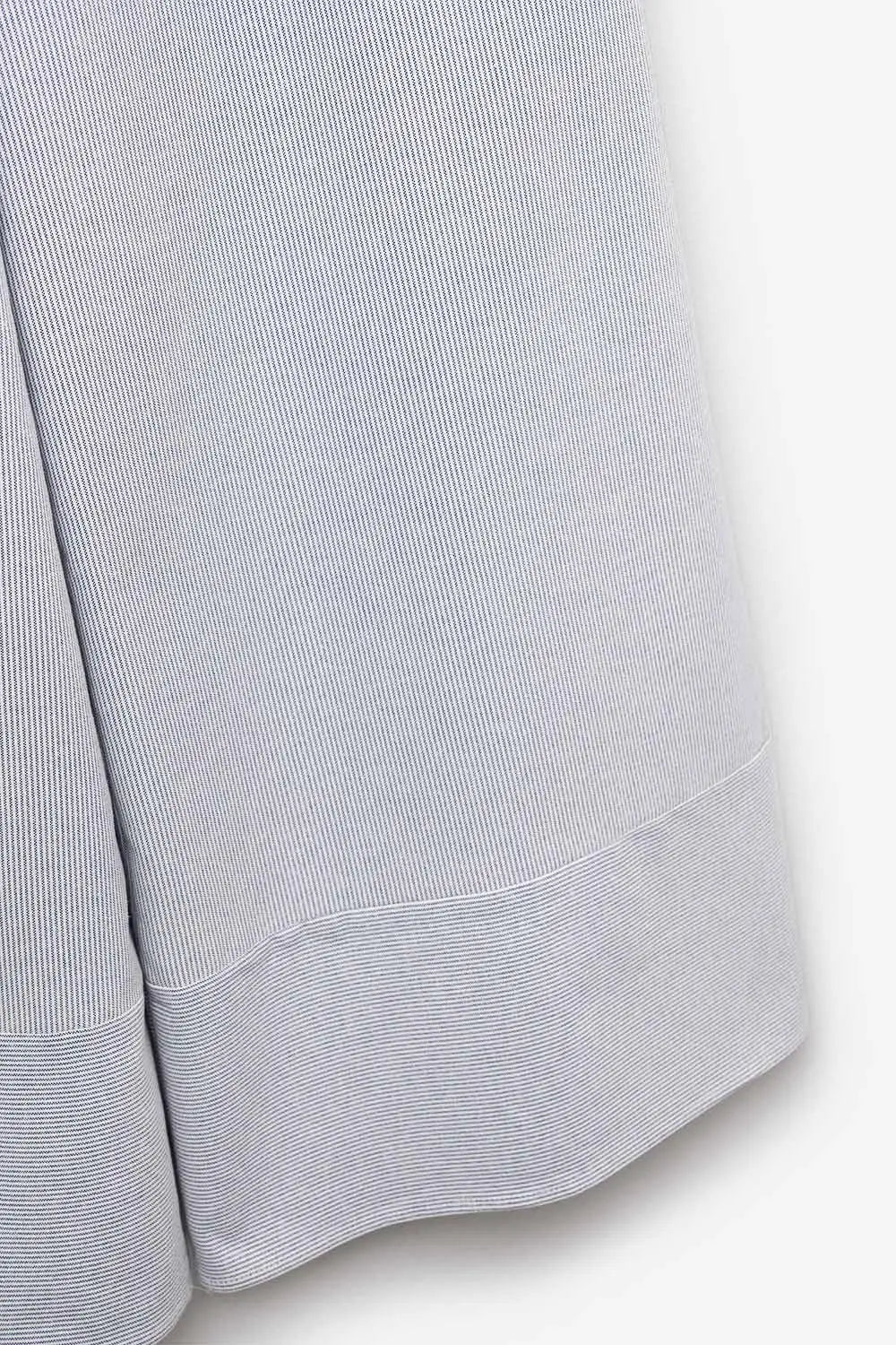 blue striped pants with extra wide leg - Pants