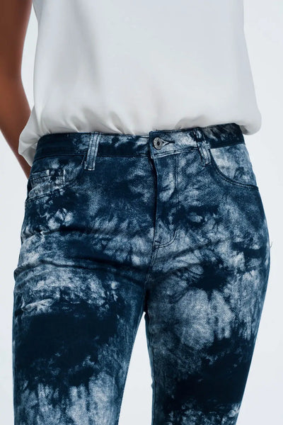 Blue tinted slim pants - Jeans