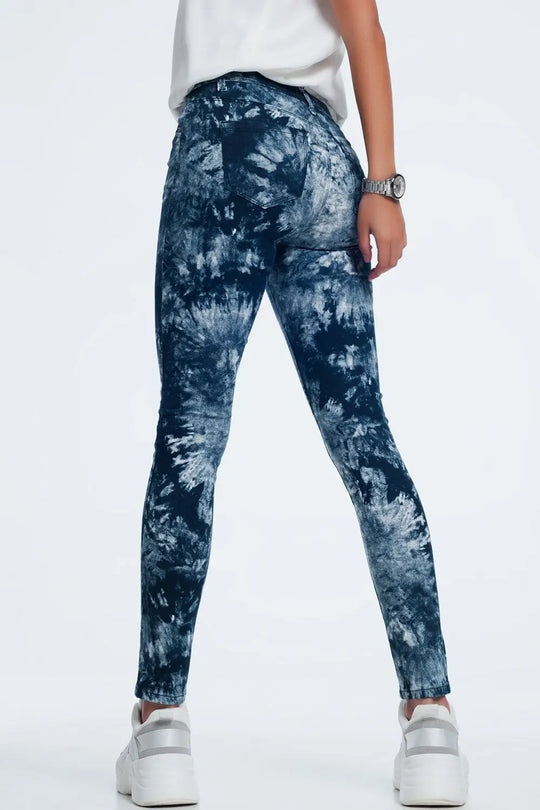 Blue tinted slim pants - Jeans
