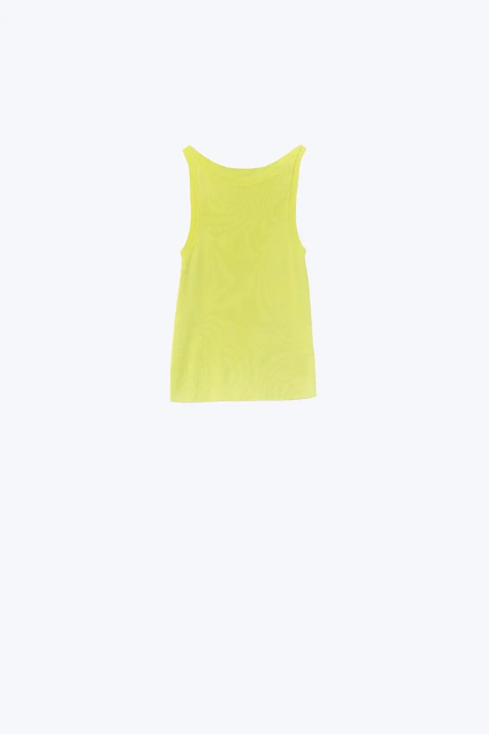 Q2 Boat Neck Comfy Ribbed Top in Lime Green