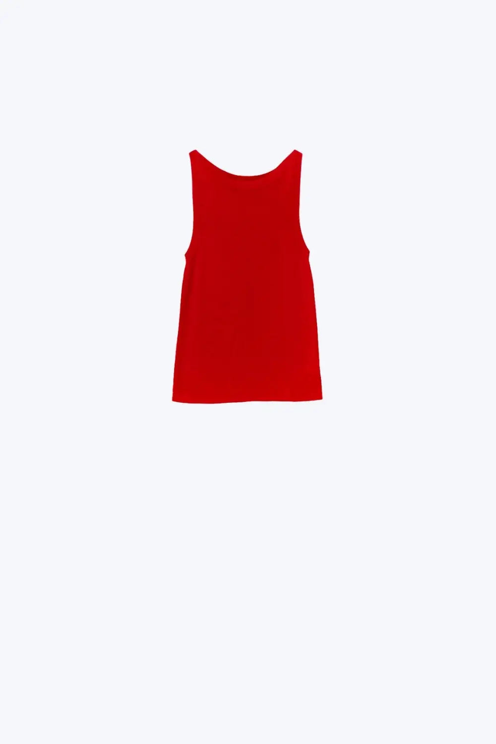 Q2 Boat Neck Comfy Ribbed Top in Ruby Red
