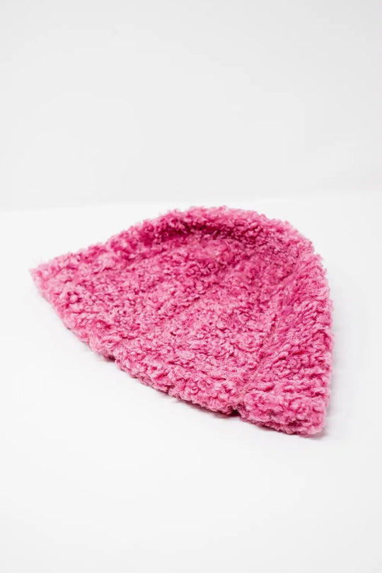 Bob imitation peau de mouton fuchsia - One Size / rose