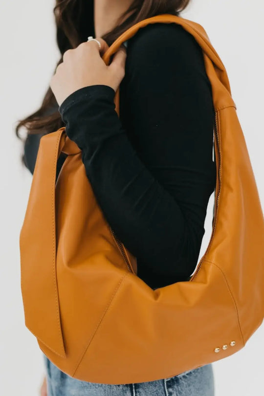 Bobbie Bow Hobo Shoulder Bag - Brown - Handbags
