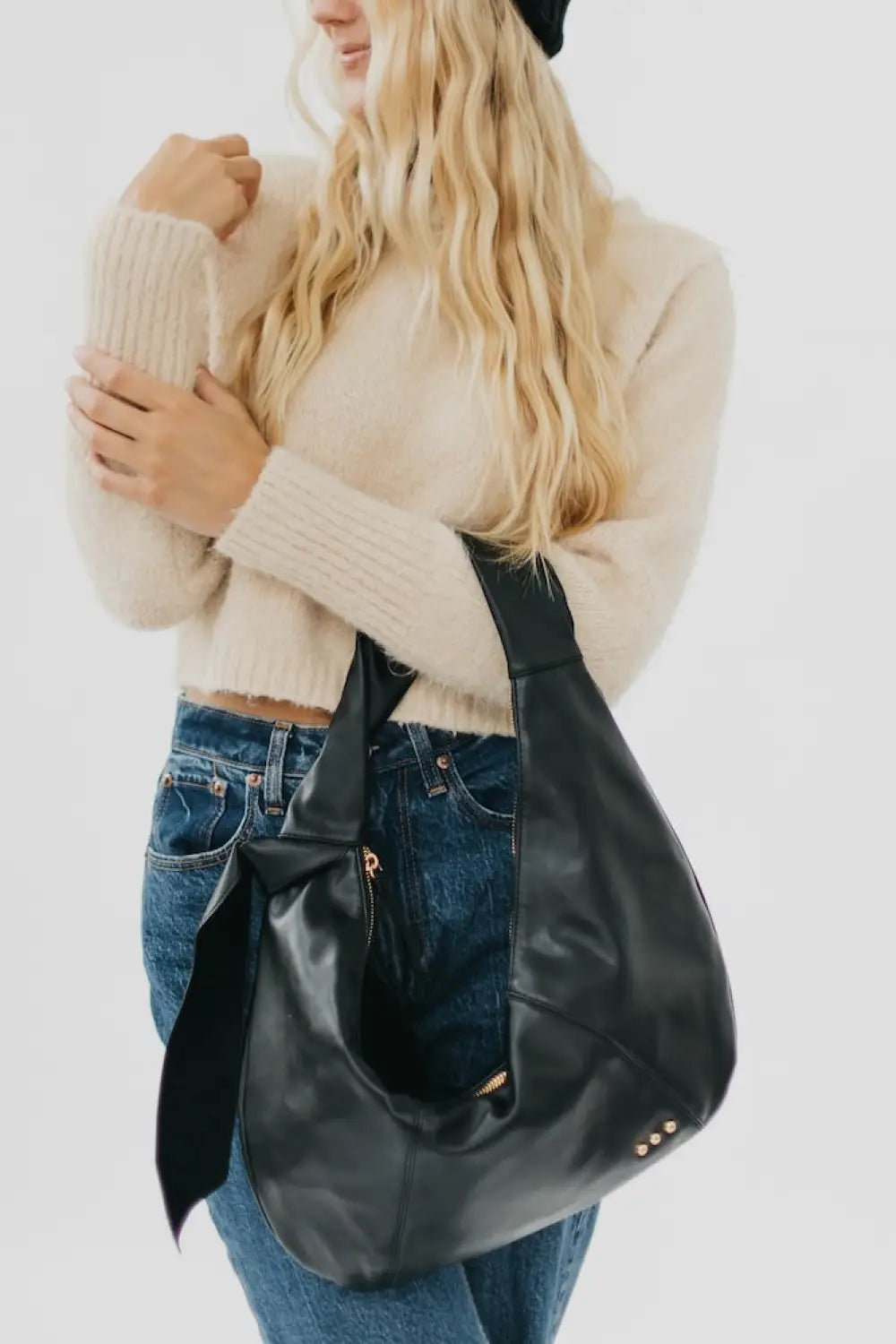Bobbie Bow Hobo Shoulder Bag - Handbags