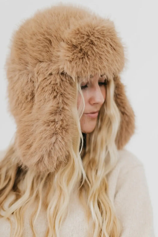 Bonnie Bomber Faux Fur Winter Hat - Hat