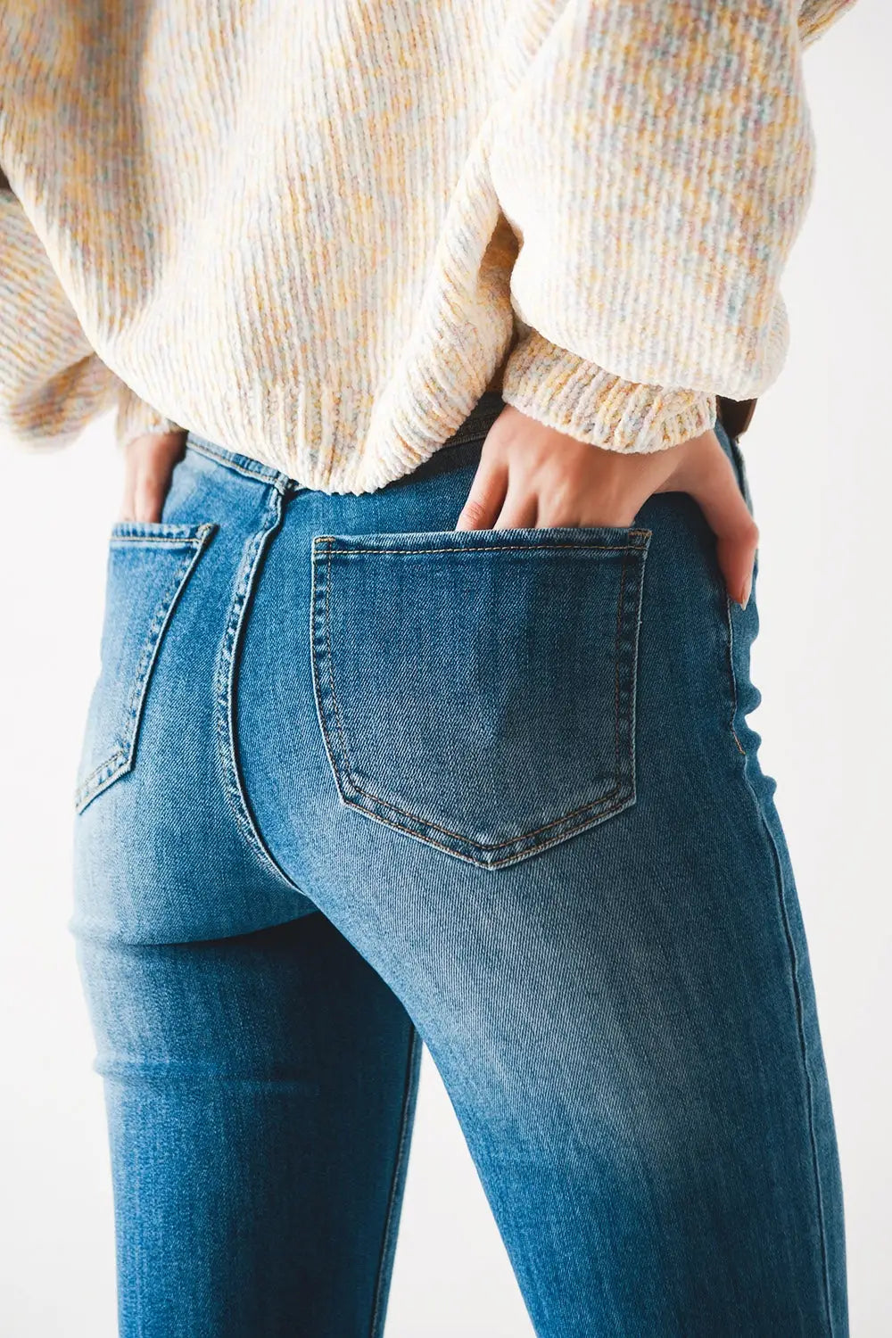 Bootcut flared high waisted jeans - Jeans