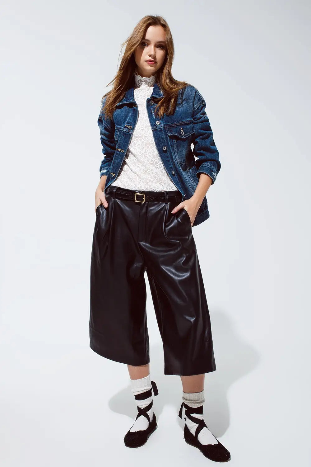 boyfriend relaxed denim jacket in dark wash - Coats and Jackets